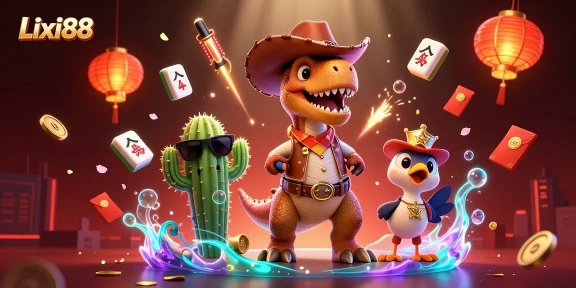 Lixi88 engages players with vibrant 3D casino-themed action featuring colorful game elements.