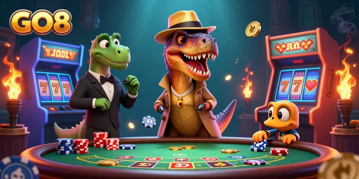 Engage with GO8 for premium gambling experiences at an exhilarating blackjack table scene.
