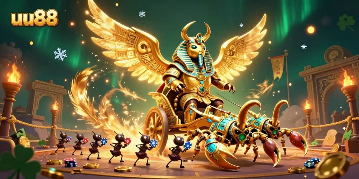 Engage with uu88's exhilarating casino experience filled with vibrant characters and dynamic gaming elements.