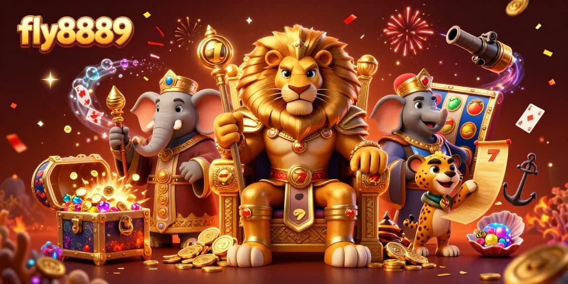 Experience winnings at fly8889 with vibrant 3D casino adventure featuring game elements.
