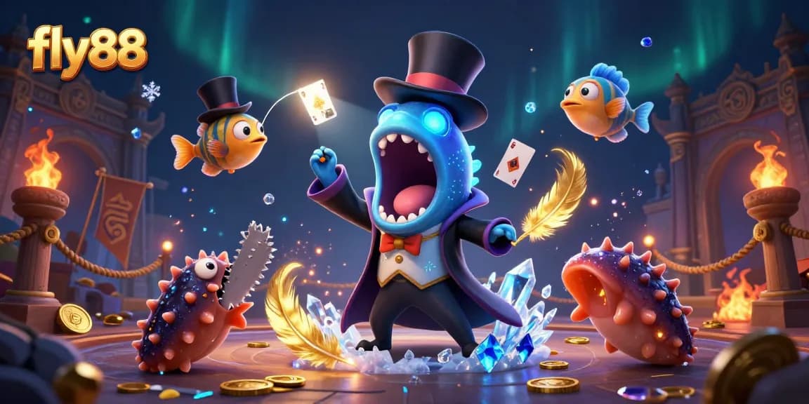 Experience thrilling gaming action with fly88, featuring a magical deep-sea scene full of surprises.