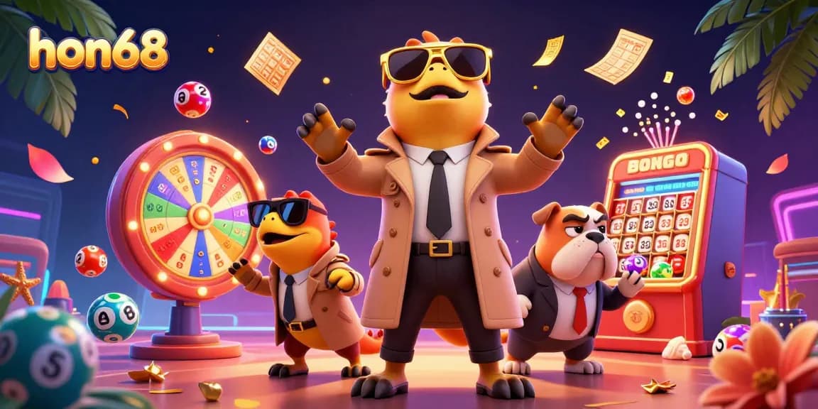 Experience the excitement of hon68 with playful raptors in a trench coat attempting to enter a VIP casino.