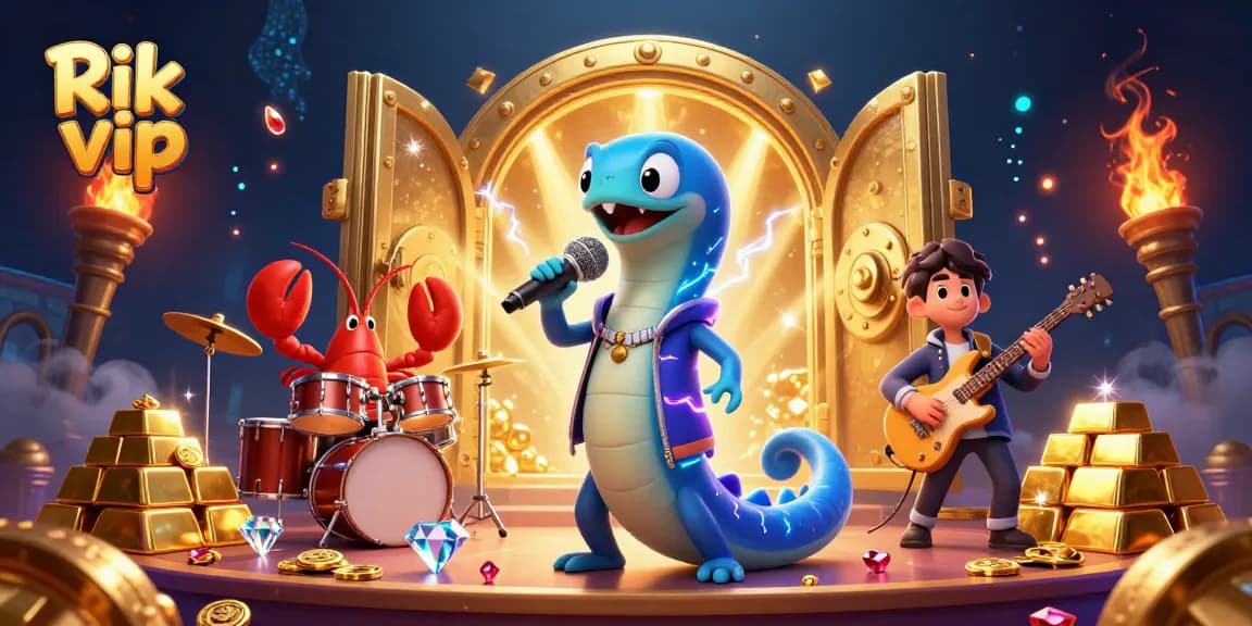 Rik vip showcases an electrifying performance at an underwater casino stage.