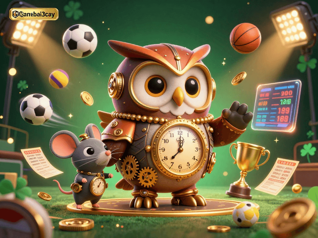 Experience thrilling sports betting at gamebai3cay with vibrant casino dynamics and 3D animated characters.