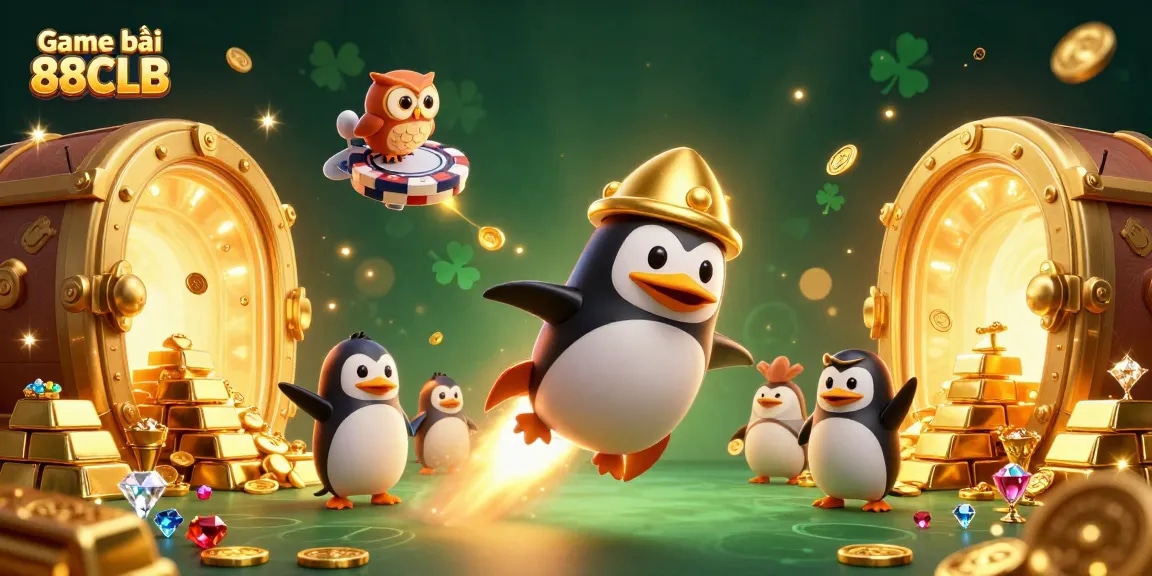 Experience thrilling action with Game bài 88CLB while collecting golden treasures in an exciting casino space!