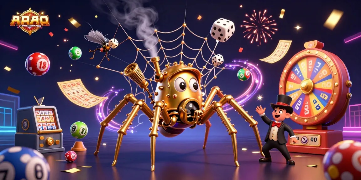 Engage in the exciting world of quyetchientienthuong with a vibrant 3D casino scene featuring lottery elements and cheerful characters.