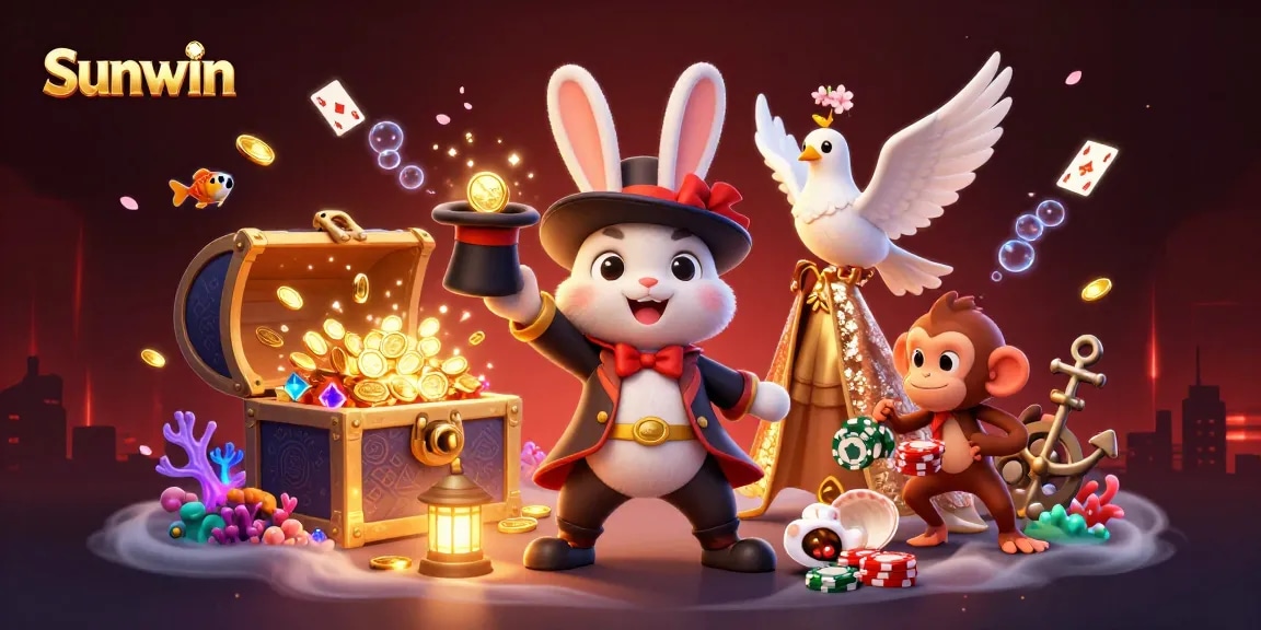 Experience exciting wins with Sunwin's vibrant casino characters and dazzling game elements.