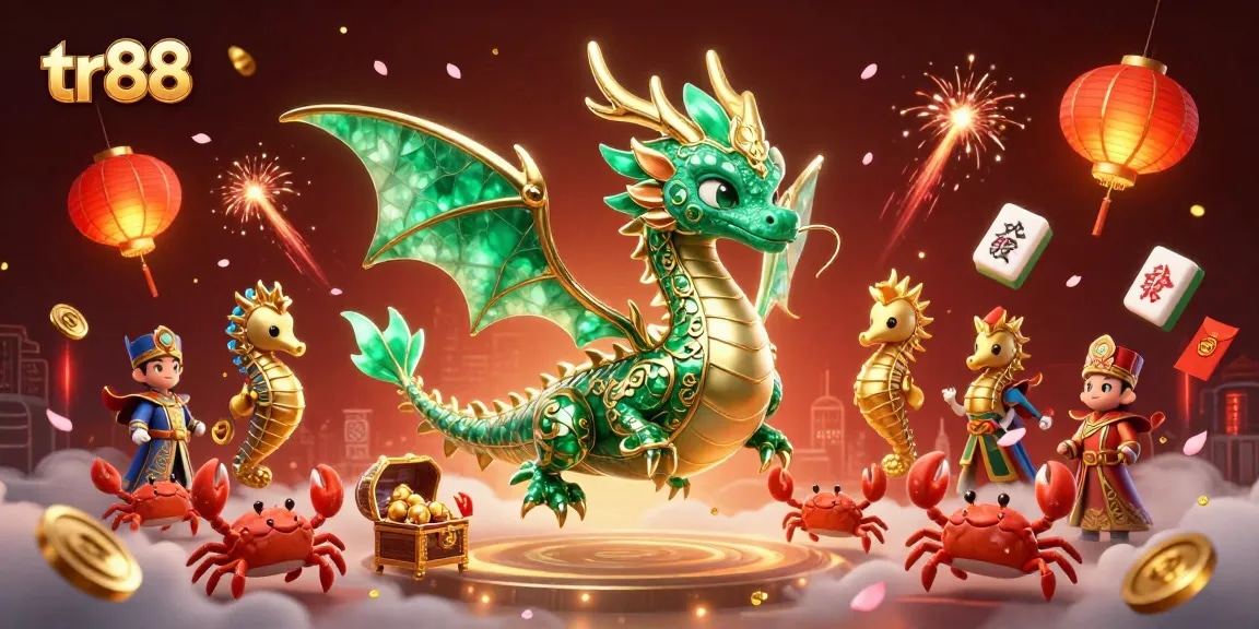 Spin the reels at tr88 with an enchanting sea dragon and treasure elements, bringing luck and excitement.