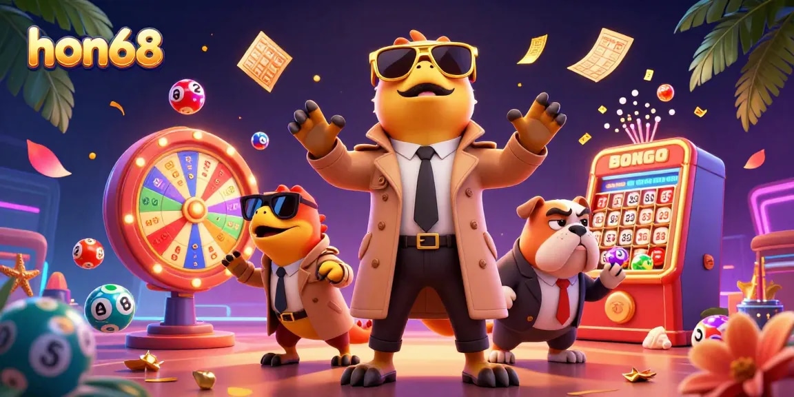 Experience the excitement of hon68 with playful raptors in a trench coat attempting to enter a VIP casino.