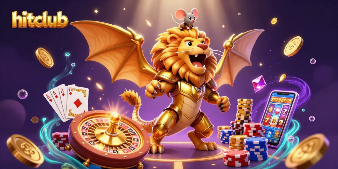 Hitclub players win big as golden coins cascade in a vibrant online gaming scene.