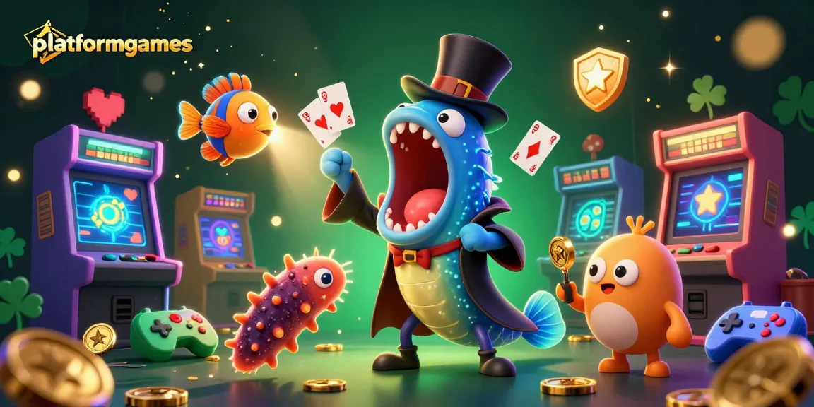 platformgames showcases a thrilling deep-sea casino scene with glowing characters and rich details.