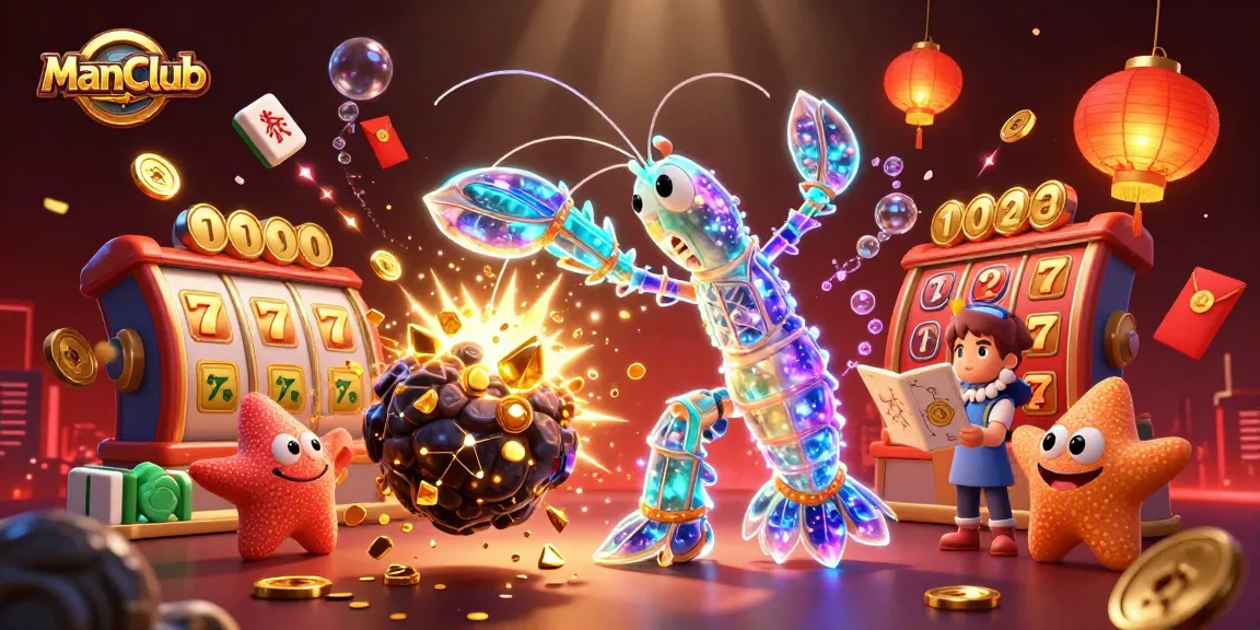 Engage with ManClub by uncovering hidden treasures in this vibrant casino adventure scene.