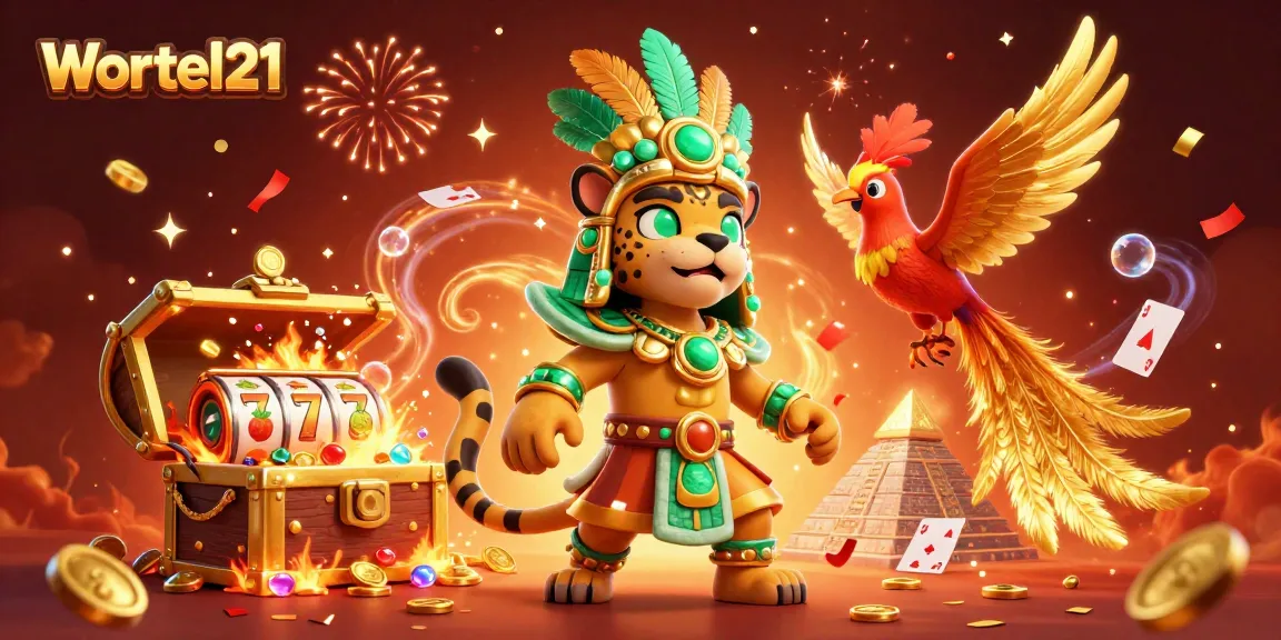 Experience the thrills of Wortel21 with vibrant slot reels and a dazzling casino atmosphere.
