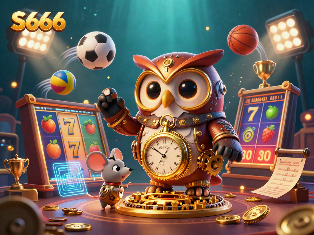 S666 engages players in an action-packed casino experience featuring vibrant slot reels and dynamic game elements.