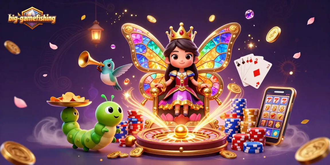 Engage with big-gamefishing in this vibrant casino scene featuring colorful characters and dynamic action.