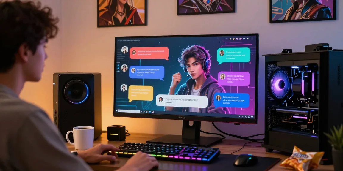 Engaging chat with sluts ai character in a modern digital environment, showcasing vibrant interactions and tech-inspired decor.