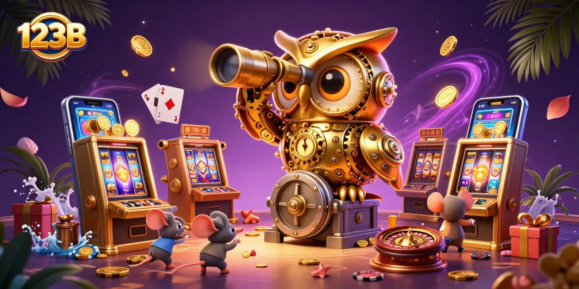 Experience vibrant gaming action at 123B with golden coins and exciting slot games!