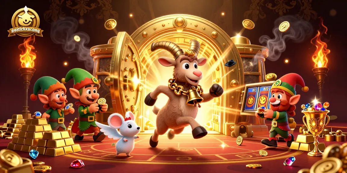 Engage with daidichxacsong adventures in a thrilling casino scene filled with festive characters.