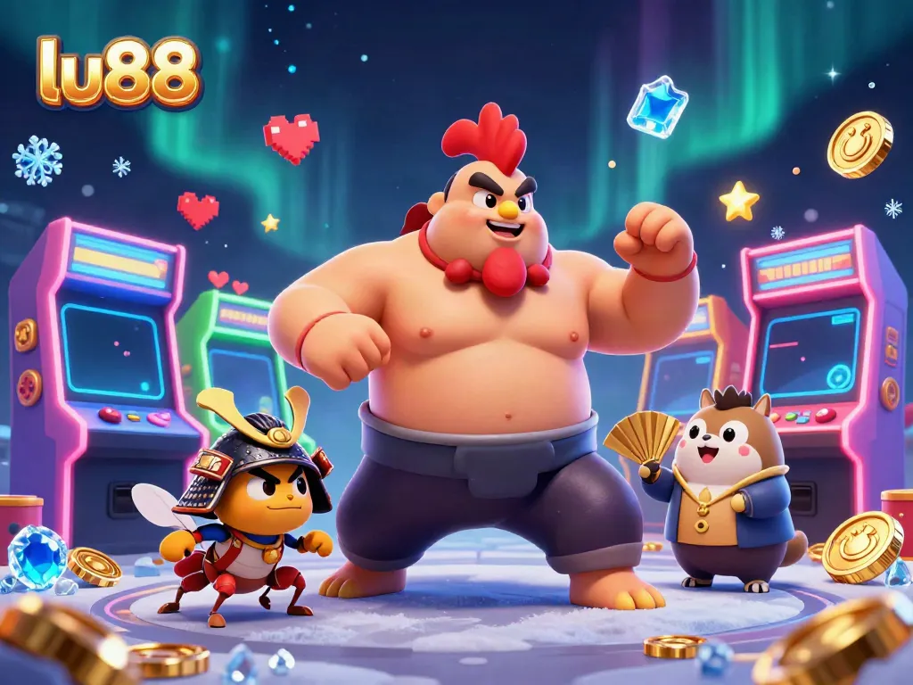 Experience thrilling gameplay at lu88 with dynamic characters in a vibrant casino atmosphere.