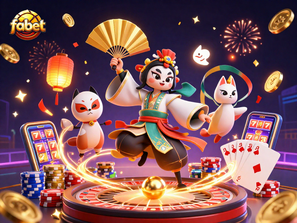 Win big with fabet's thrilling casino experience featuring vibrant characters and game elements.
