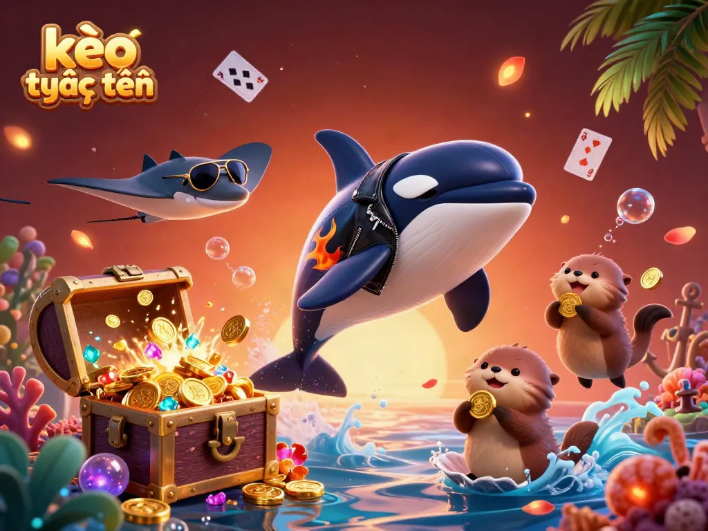 Engage in kèo trực tuyến with this exciting underwater adventure featuring characters amidst treasures.