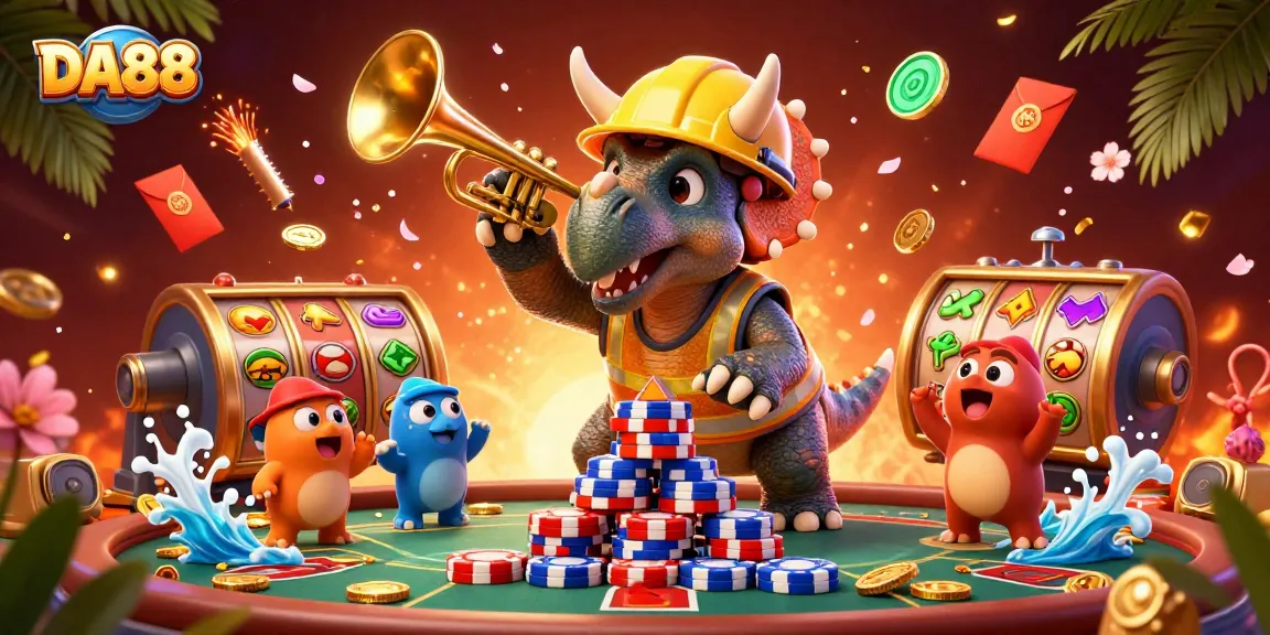Experience the excitement of DA88 casino gaming with vibrant poker scenes and dynamic characters!