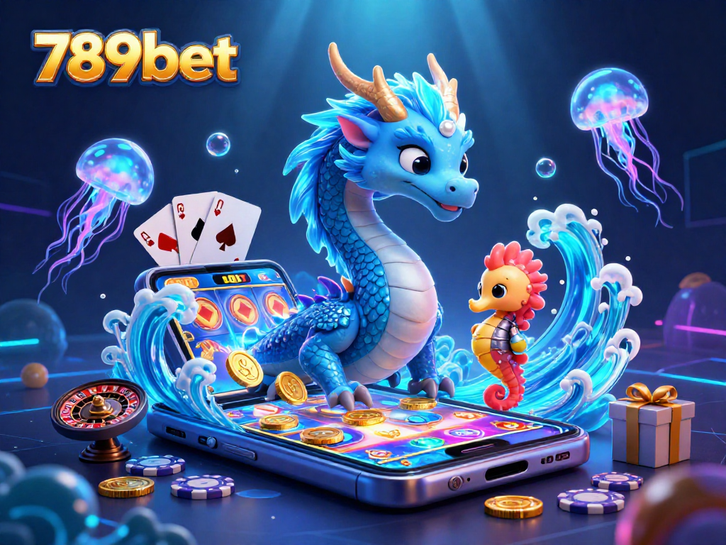 Engage in thrilling gameplay with 789bet featuring a vibrant underwater casino illustration.