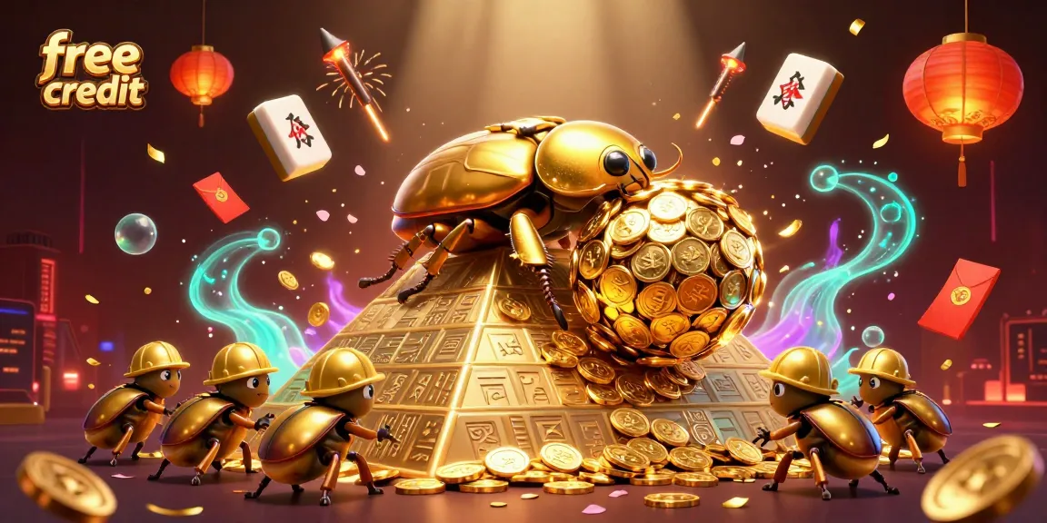 Spin and win with free credit bonuses at exciting online casinos while vibrant elements surround you!