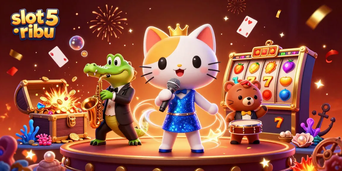 Engage in exciting gameplay with slot 5 ribu featuring dynamic characters and colorful casino elements.