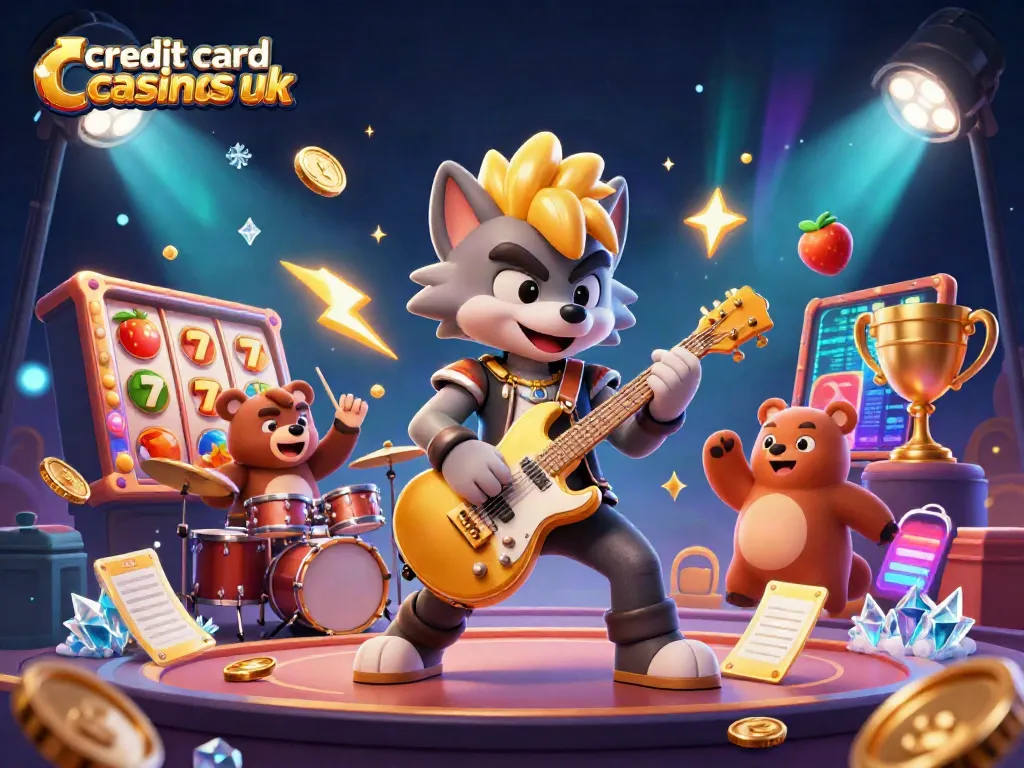 Experience the thrill of credit card casinos uk with vibrant characters and dynamic gaming elements.