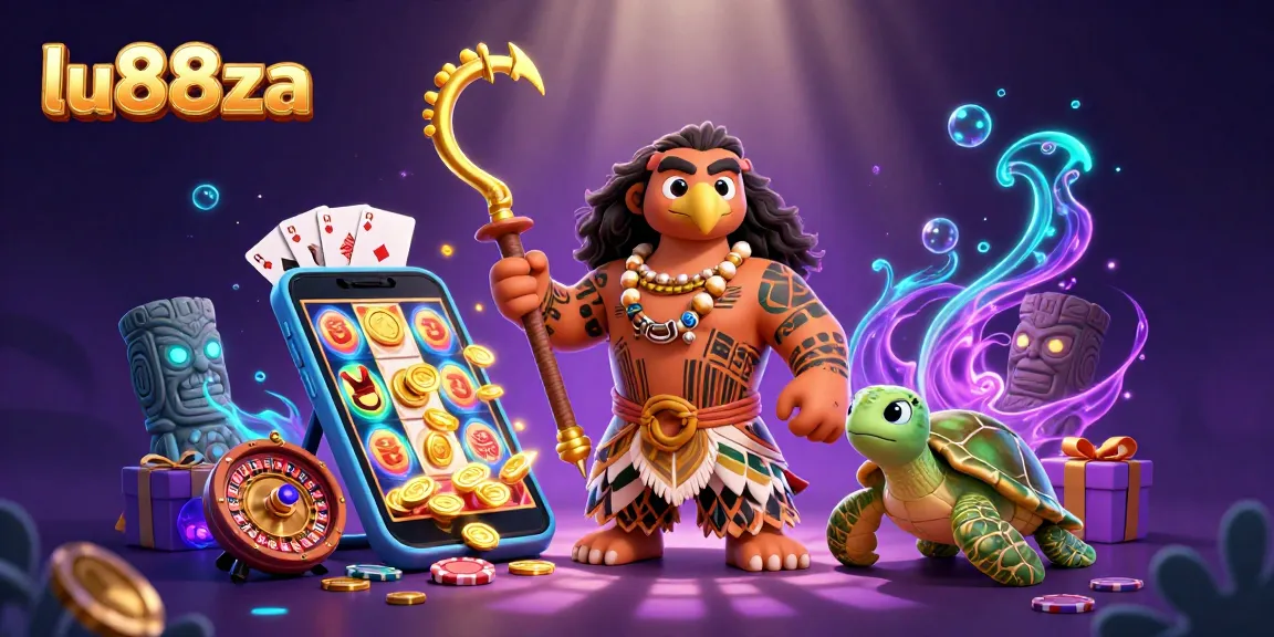 Experience thrilling gameplay at lu88za with vibrant 3D demigod characters and exciting slot elements.