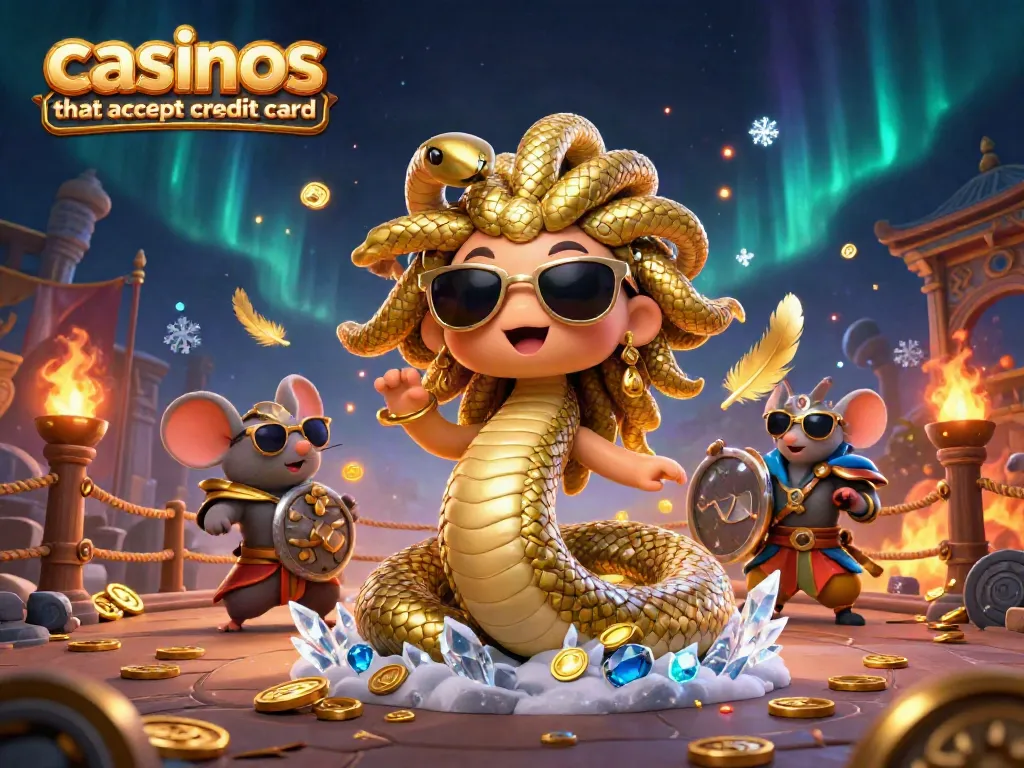 Play exciting games at casinos that accept credit card with fun character scenes, dynamic action, and vibrant visuals.
