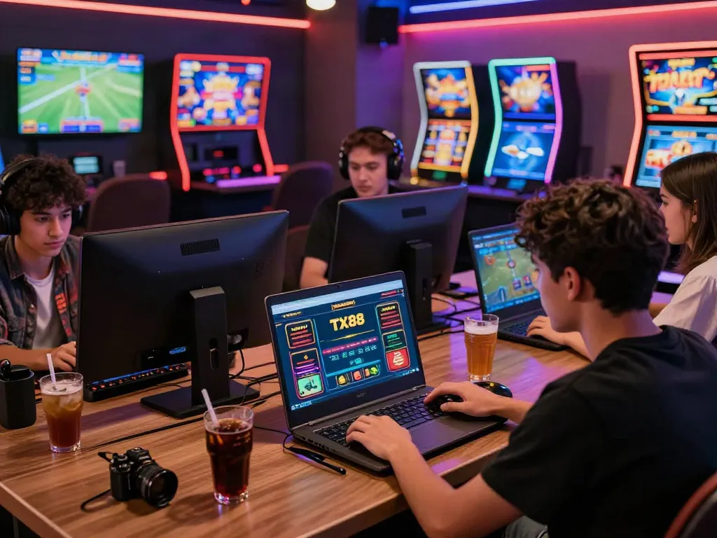 Players enjoying diverse gaming experiences at TX88's online casino.