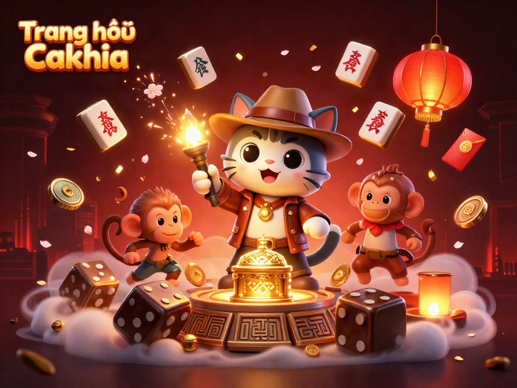 Experience the excitement of Trang chủ Cakhia with this animated casino adventure featuring golden artifacts and dynamic elements.