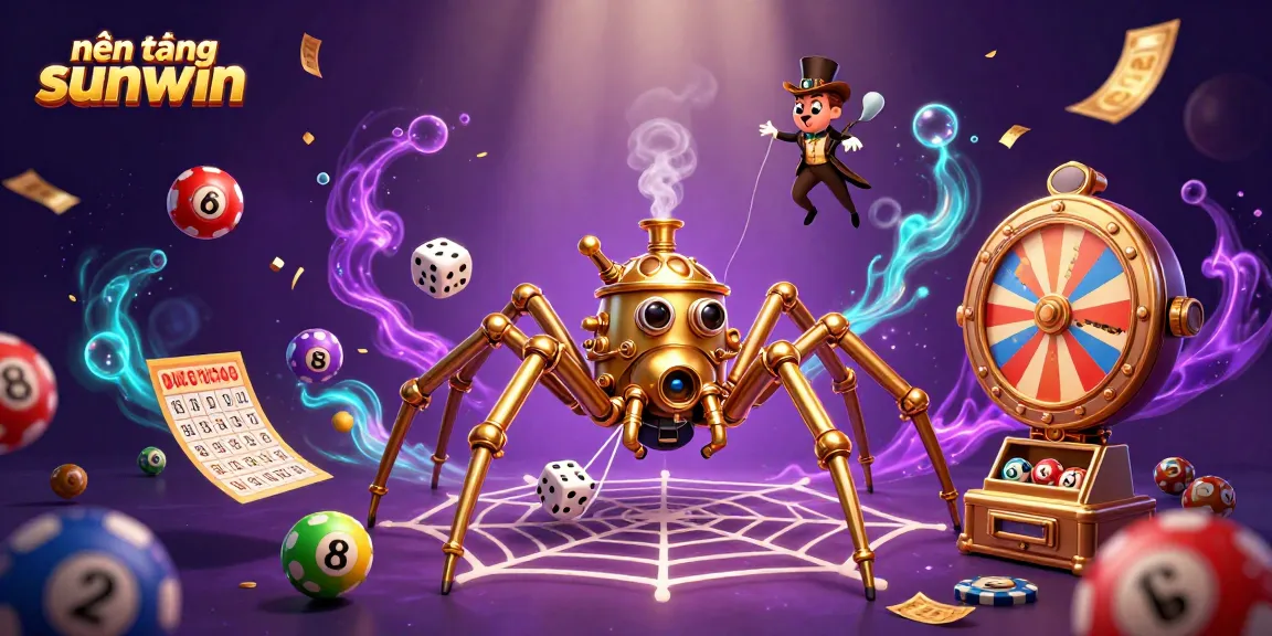 Experience the excitement of nền tảng sunwin with golden ticket spins and colorful lottery balls.