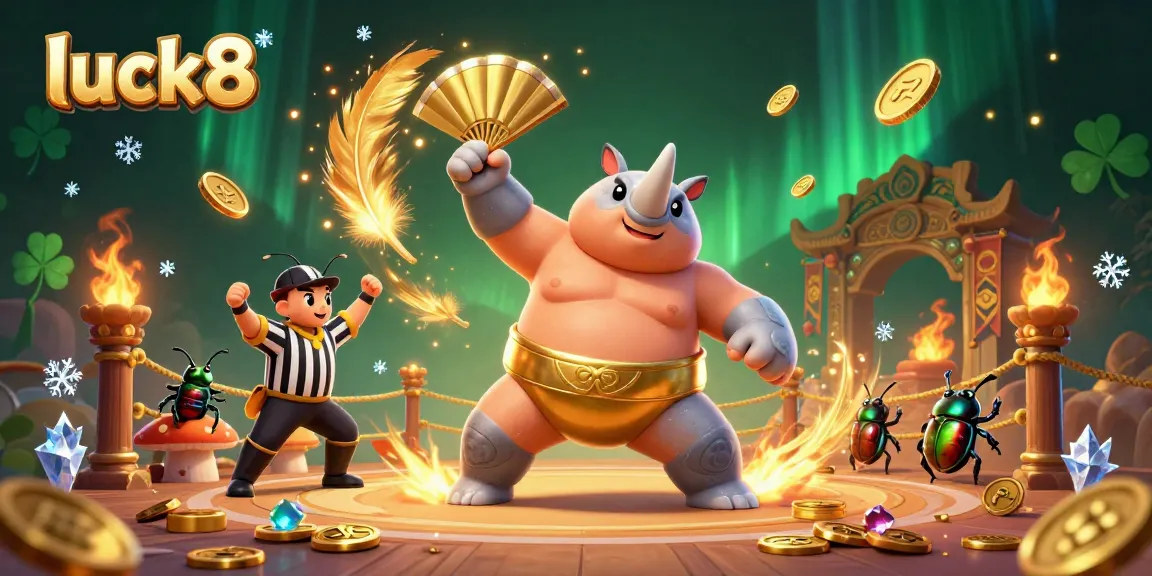 Engage in thrilling gameplay with luck8 at the vibrant sumo champion beetle showdown.