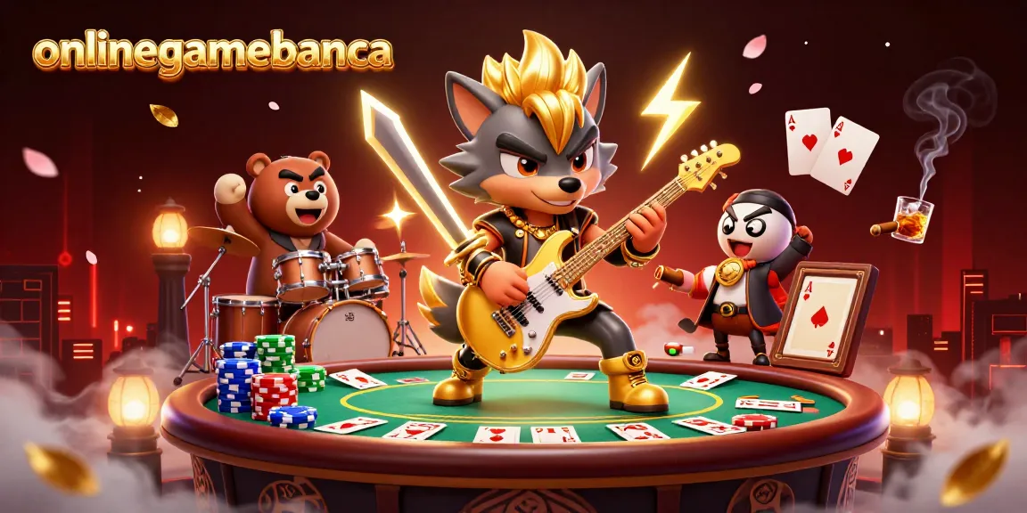 Experience thrilling action at onlinegamebanca with vibrant casino characters and poker elements
