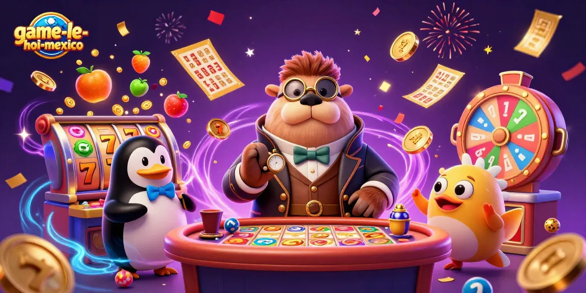 Engage in thrilling gameplay with game-le-hoi-mexico featuring a jolly walrus and dynamic slot elements.