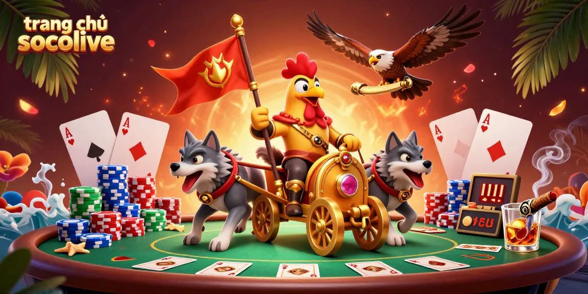 Enhance your play on trang chủ socolive with this detailed 3D casino illustration.