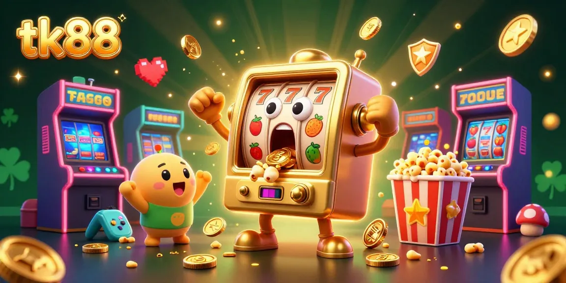 Spin the winning slot machines at tk88 while coins and fun prizes explode in a vibrant gaming scene.