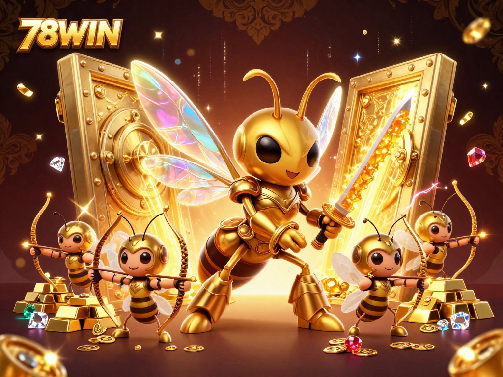 Experience the excitement of 78WIN with immersive 3D casino visuals and dynamic gaming elements.