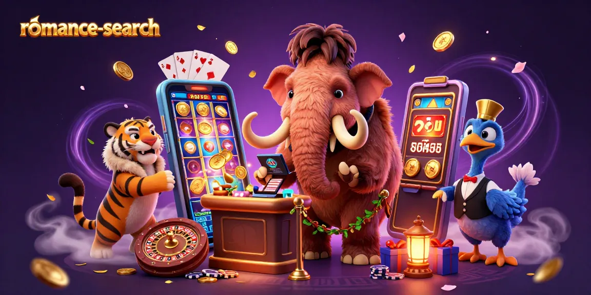 Experience the thrilling romance-search slot adventure with exciting visuals and characters at the casino.