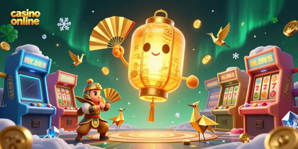 Engage in thrilling gameplay at our casino online, showcasing dynamic spirit characters and vibrant game elements.