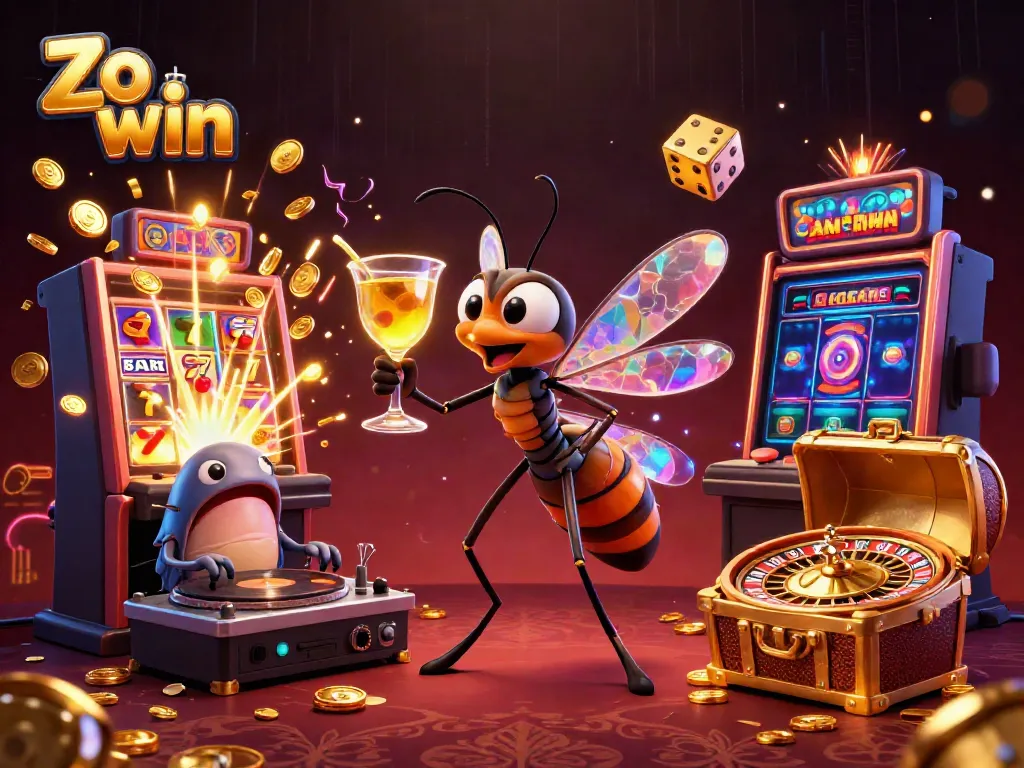 Experience high-stakes gaming at Zo win with vibrant slot machines and a luxurious casino atmosphere.