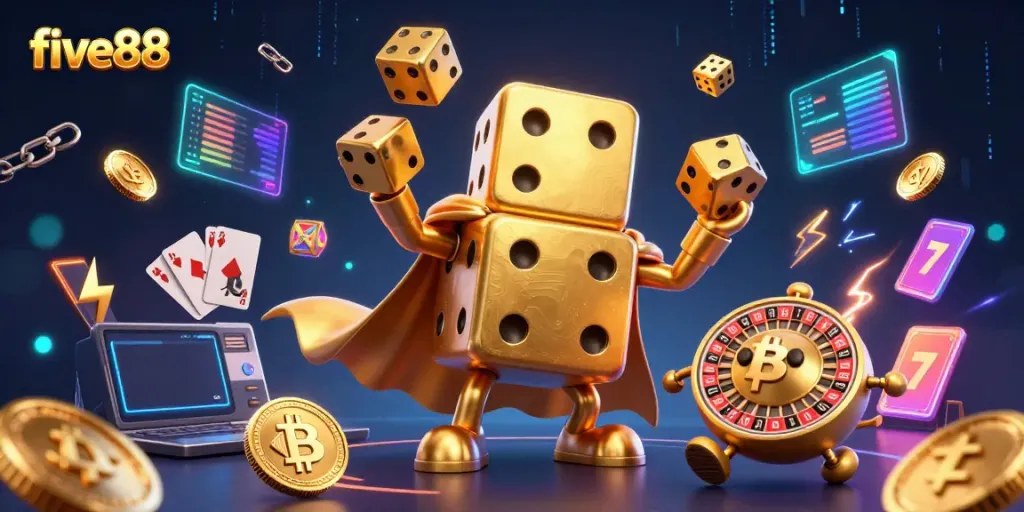 Experience exciting gameplay at five88 with dynamic elements that showcase casino excitement and energy.