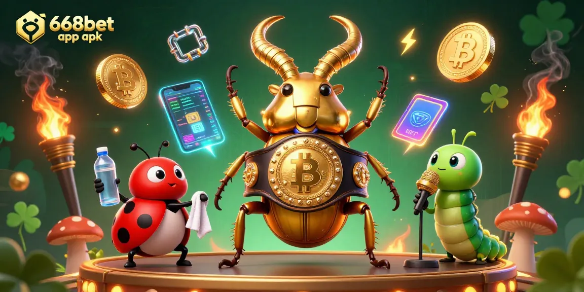 Engage with 668bet app apk in an innovative gaming environment filled with excitement and cryptocurrency themes.