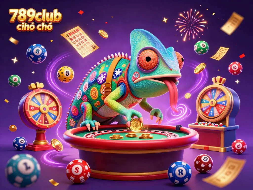 Experience thrilling gaming at 789club chính chủ with dynamic lottery balls and vibrant casino magic.
