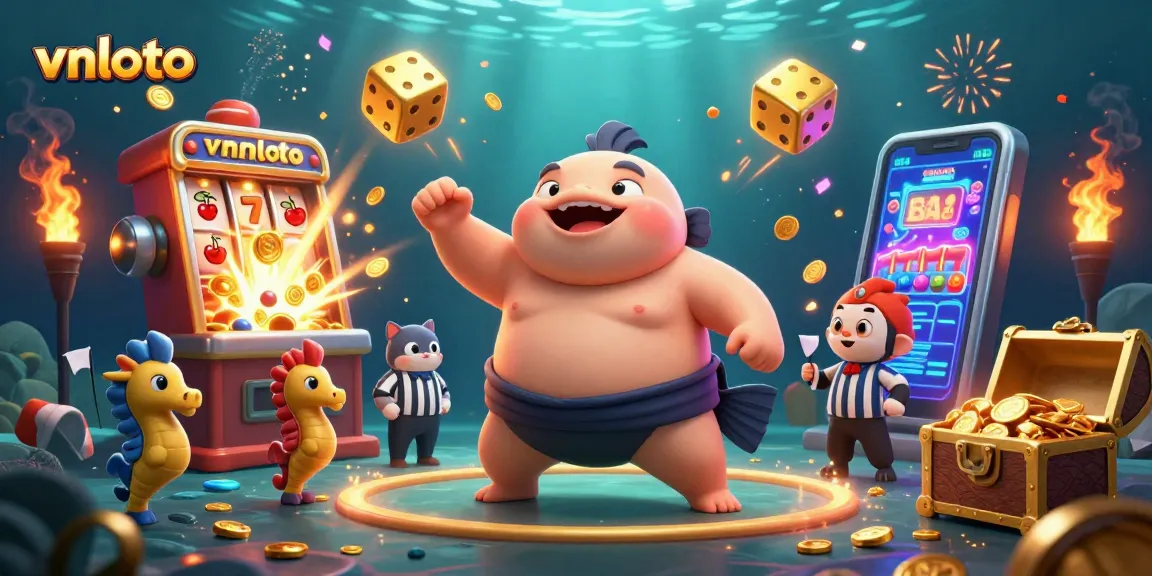 Experience thrilling gameplay with vnloto's vibrant underwater casino adventure featuring dynamic 3D characters.