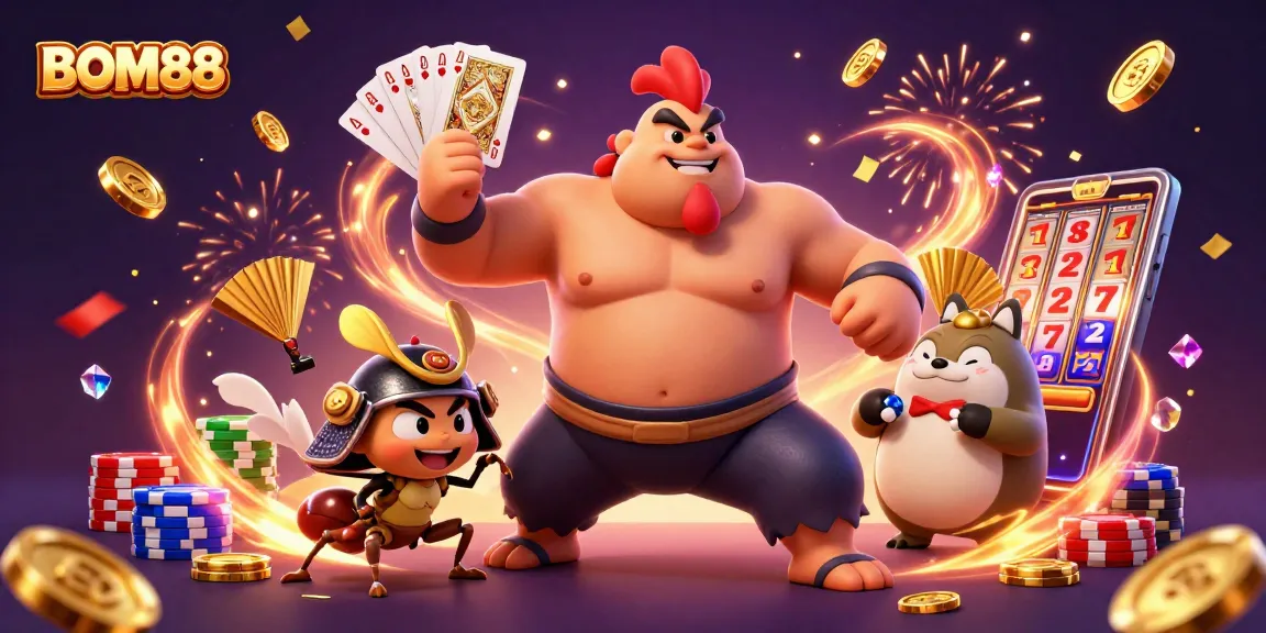 Experience the thrilling world of BOM88 with vibrant casino action, powerful characters, and winning moments.