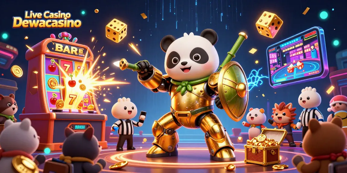 Experience the thrill of Live Casino Dewacasino with immersive games and dazzling visual elements, engaging players in an electrifying atmosphere.